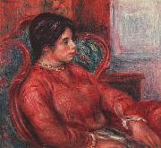 Pierre-Auguste Renoir Frau im Armsessel oil painting